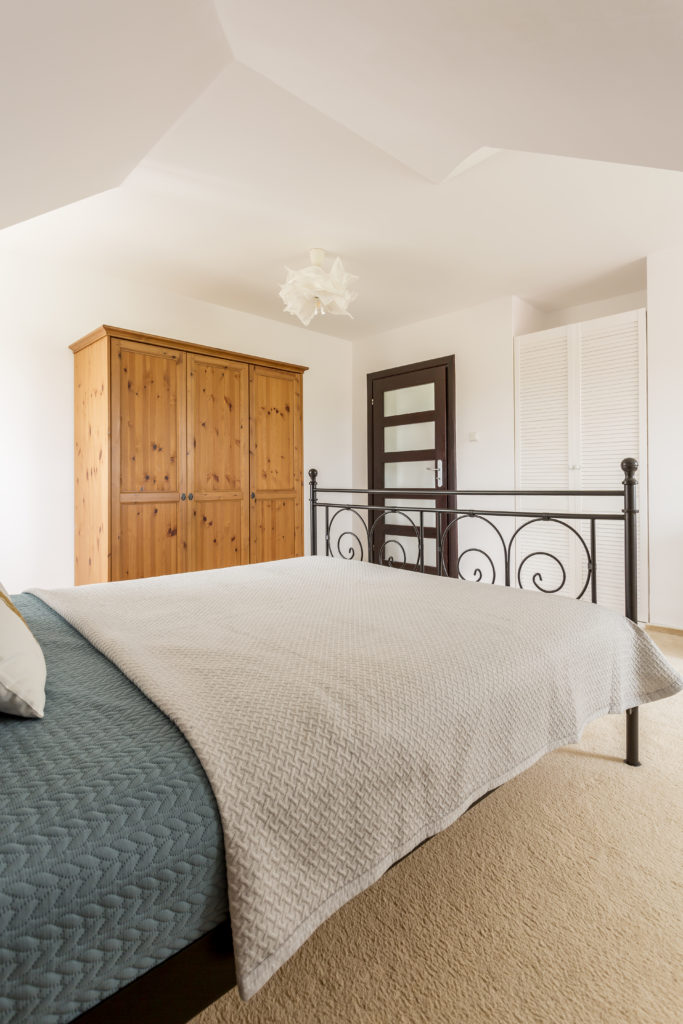Cozy white bedroom