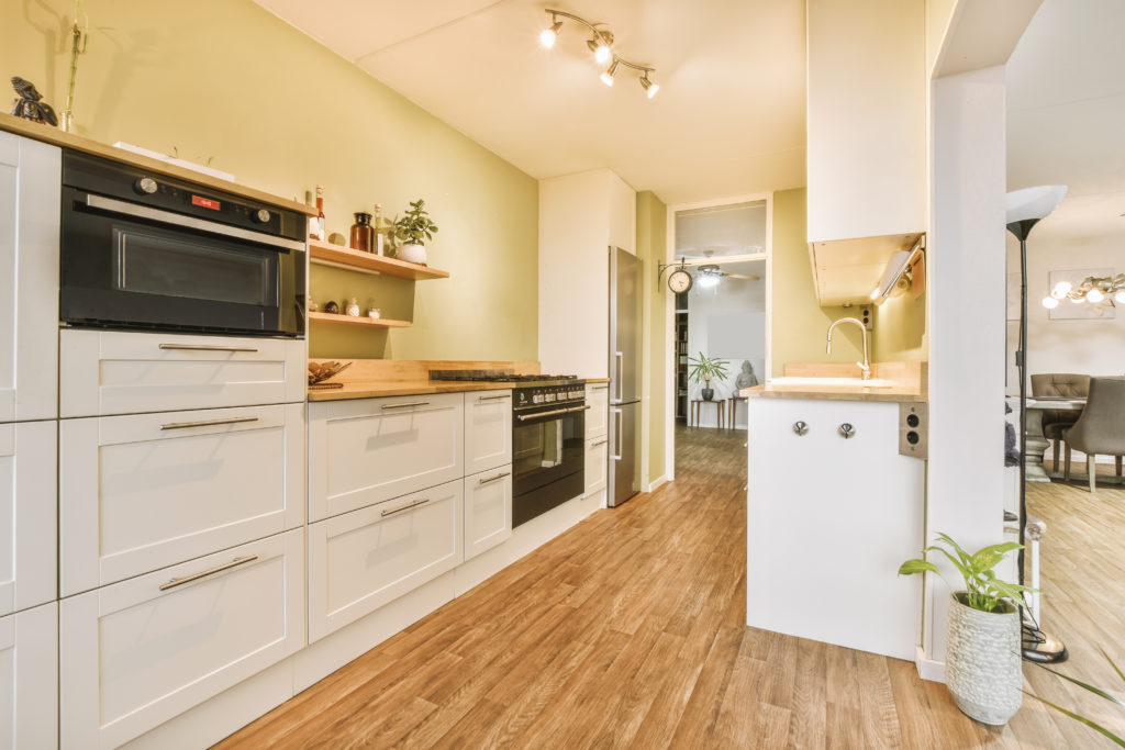 Light kitchen with contemporary furniture